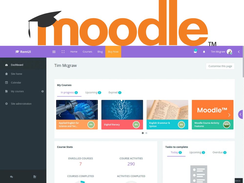 Moodle LMS features